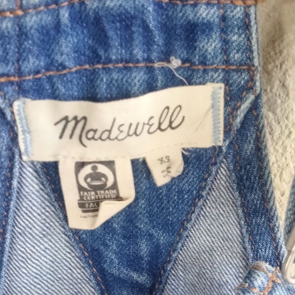 Madewell Size XS Women's Blue Denim Overalls - Adirondack Short Jean Overalls - Picture 4 of 8